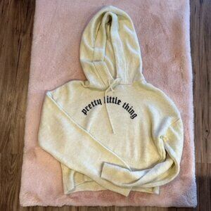 Pretty Little Thing Cream Hoodie